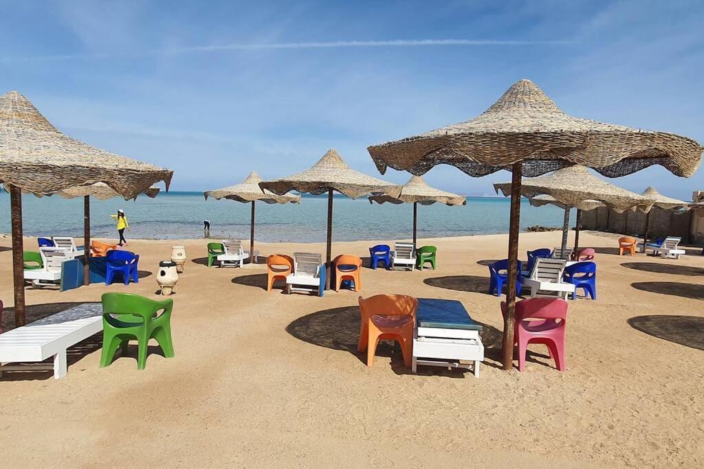 Casablanca Beach Direct Sea View Tow Bedroom Apartment Hurghada Exterior photo