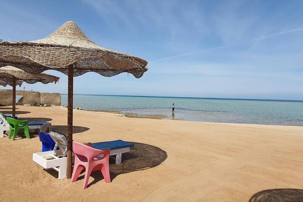 Casablanca Beach Direct Sea View Tow Bedroom Apartment Hurghada Exterior photo