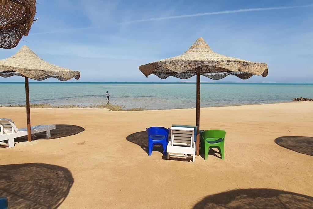 Casablanca Beach Direct Sea View Tow Bedroom Apartment Hurghada Exterior photo